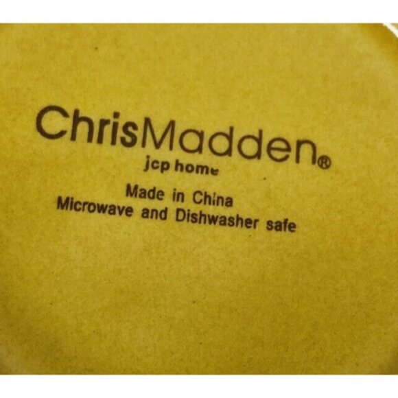 Chris Madden JC Penny CORVELLA GOLD  Embossed Scrolls Stoneware Bowls Set of 4 - Picture 10 of 16